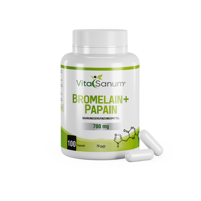 VitaSanum® Bromelain + Papain 700 mg 100 Kapseln VitaSanum